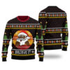 Black Santa Believe It Christmas Sweater Black