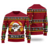 Black Santa Believe It Christmas Sweater Cardinal Red