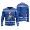 Bull Riding Is Bucking Hard Ugly Christmas Sweater Royal