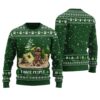 Canada Bear Funny Ugly Christmas Sweater Forest Green