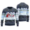 Canada Hockey Funny Ugly Christmas Sweater Navy
