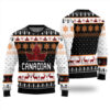 Canada Maple Leaves Ugly Sweater Black