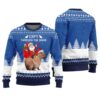 Capybara Capy Through The Snow Ugly Christmas Sweater Royal