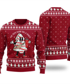 Christmas Tree Cake Christmas Sweater Cardinal Red