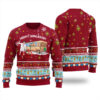 Christmas Vacation Hanukkah Ugly Sweater Cardinal Red