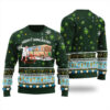 Christmas Vacation Hanukkah Ugly Sweater Forest Green