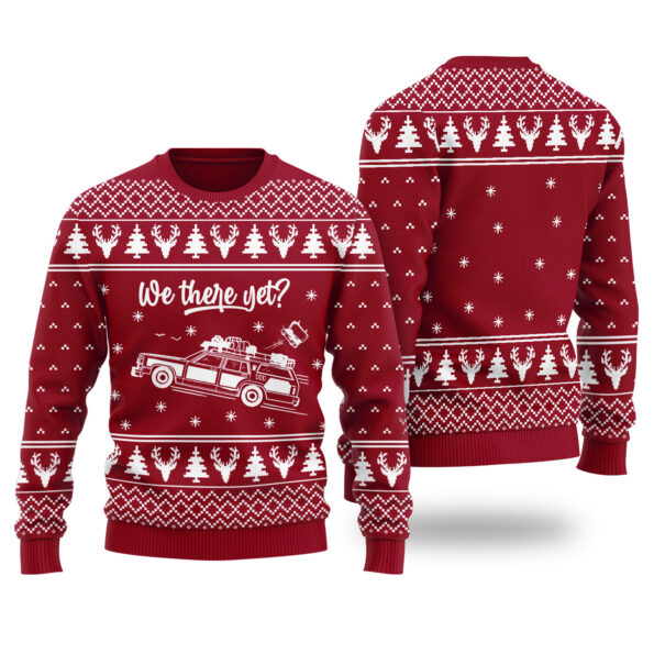 Christmas Vacation Ugly Sweater Cardinal Red