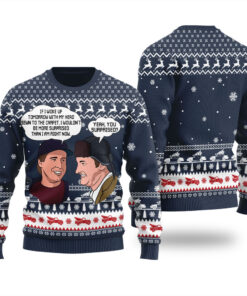 Clark And Eddie Christmas Vacation Christmas Sweater Navy