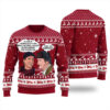 Clark Griswold Cousin Eddie Ugly Sweater Cardinal Red