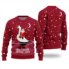 Cool Goose On The Loose Ugly Christmas Sweater Cardinal Red