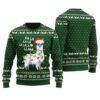 Cool Llama Ugly Sweater Forest Green