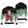 Cool Santa Ugly Christmas Sweater Black