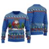 Cowboy Santa Ugly Christmas Sweater Royal