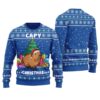 Cute Capybara Ugly Sweater Royal