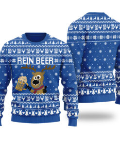 Cute Rein Beer Ugly Christmas Sweater Royal