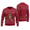 Cute Squirrel Ugly Xmas Jumper Cardinal Red