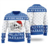 Dead Inside Skeleton Jolly AF Funny Ugly Christmas Sweater Royal