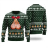 Dirty Christmas Sweater Forest Green