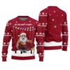Do You Want A Ride Funny Ugly Christmas Sweater Cardinal Red
