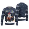 Do You Want A Ride Funny Ugly Christmas Sweater Navy