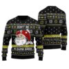 Don't Be A Dumb Bass Ugly Christmas Sweater Black