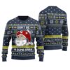 Don't Be A Dumb Bass Ugly Christmas Sweater Navy