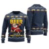 Drinking A Wheat Smoothie Ugly Christmas Sweater Navy