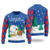 Everything Is Fine Capybara Ugly Christmas Sweater Royal