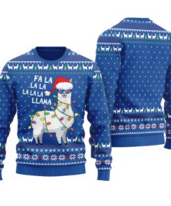 Fa La La Larma Christmas Sweater Royal