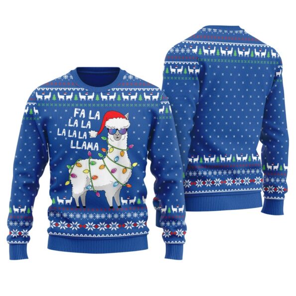 Fa La La Larma Christmas Sweater Royal