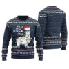 Fa La La Larma Ugly Christmas Sweater Navy