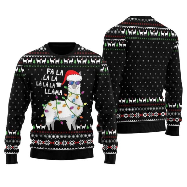 Fa La La Larma Ugly Sweater Black