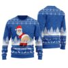 Farter Christmas Funny Santa Ugly Christmas Sweater Royal
