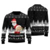 Farter Christmas Funny Ugly Christmas Sweater Black