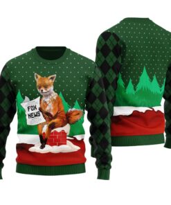 Fox News Christmas Sweater Forest Green