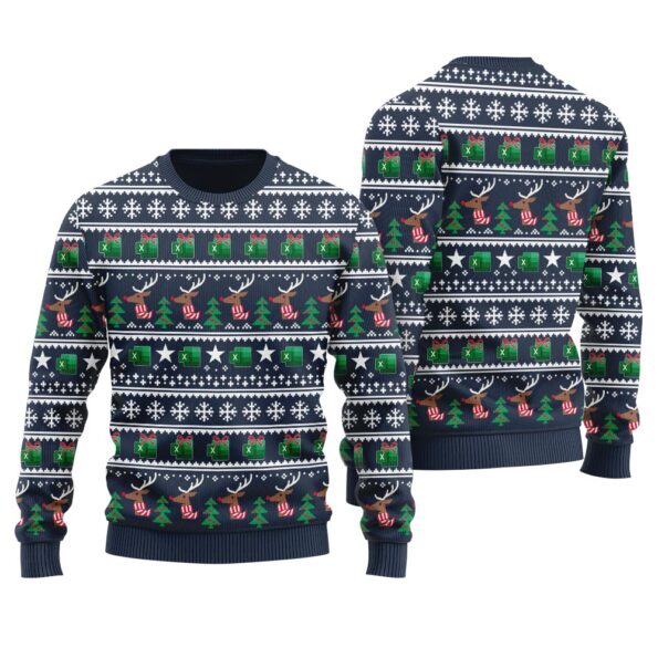 Freak In The Sheets Christmas Sweater Navy
