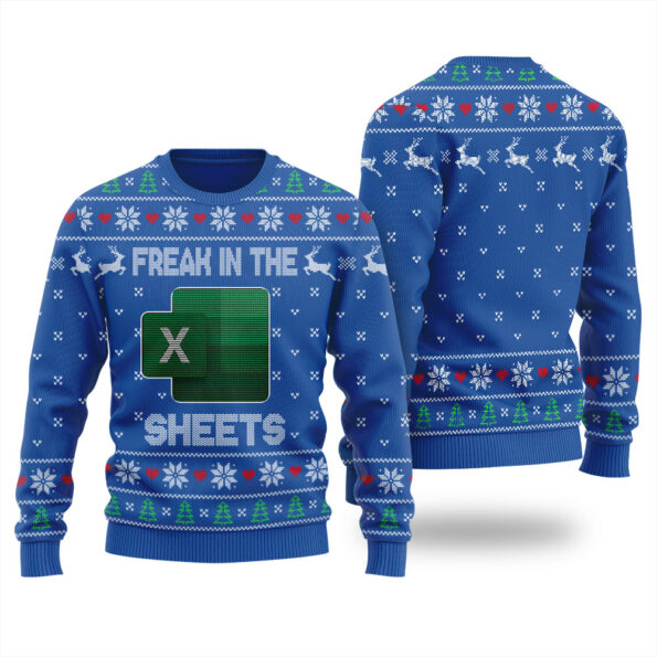 Freak In The Sheets Christmas Sweater Royal