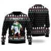 Frosty Swoleman Christmas Sweater Black