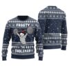 Frosty The Swoleman Christmas Sweater Navy