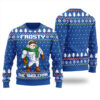 Frosty The Swoleman Christmas Sweater Royal