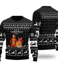 Full Of Christmas Spirit Ugly Sweater Black