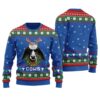 Funny Cow Ugly Christmas Sweater Royal