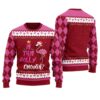 Funny Jolly Flamingo Christmas Sweater Cardinal Red