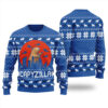 Funny Monster Capybara Christmas Sweater Royal