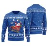 Funny Santa Cats For Everybody Ugly Christmas Sweater Royal