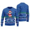 Funny Santa Claus Ugly Christmas Sweater Royal