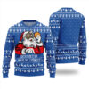 Funny Santa Have My Cookies Ugly Christmas Sweater Royal
