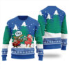 Funny Santa Twerking Ugly Christmas Sweater Royal