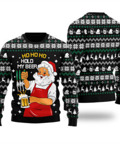 Funny Santa Ugly Ugly Christmas Sweater Black