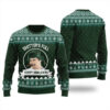 Funny Shitters Full Hanukkah Ugly Sweater Forest Green
